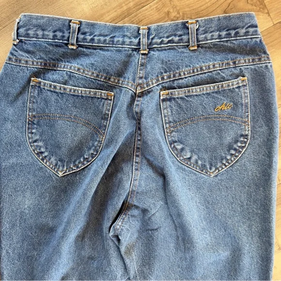 Vintage CHIC 1980’s denim mom jeans size 32 - Picture 9 of 10